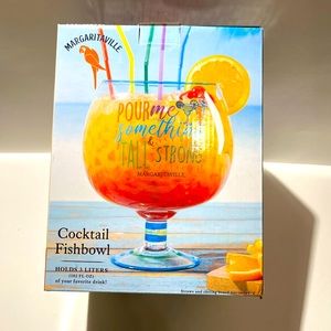 Jimmy Buffet Margaritville cocktail fishbowl, NIB